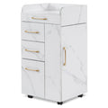 2026 NewBarberPub Salon Trolley, Hair Styling Rolling Utility Cart with Storage Drawer