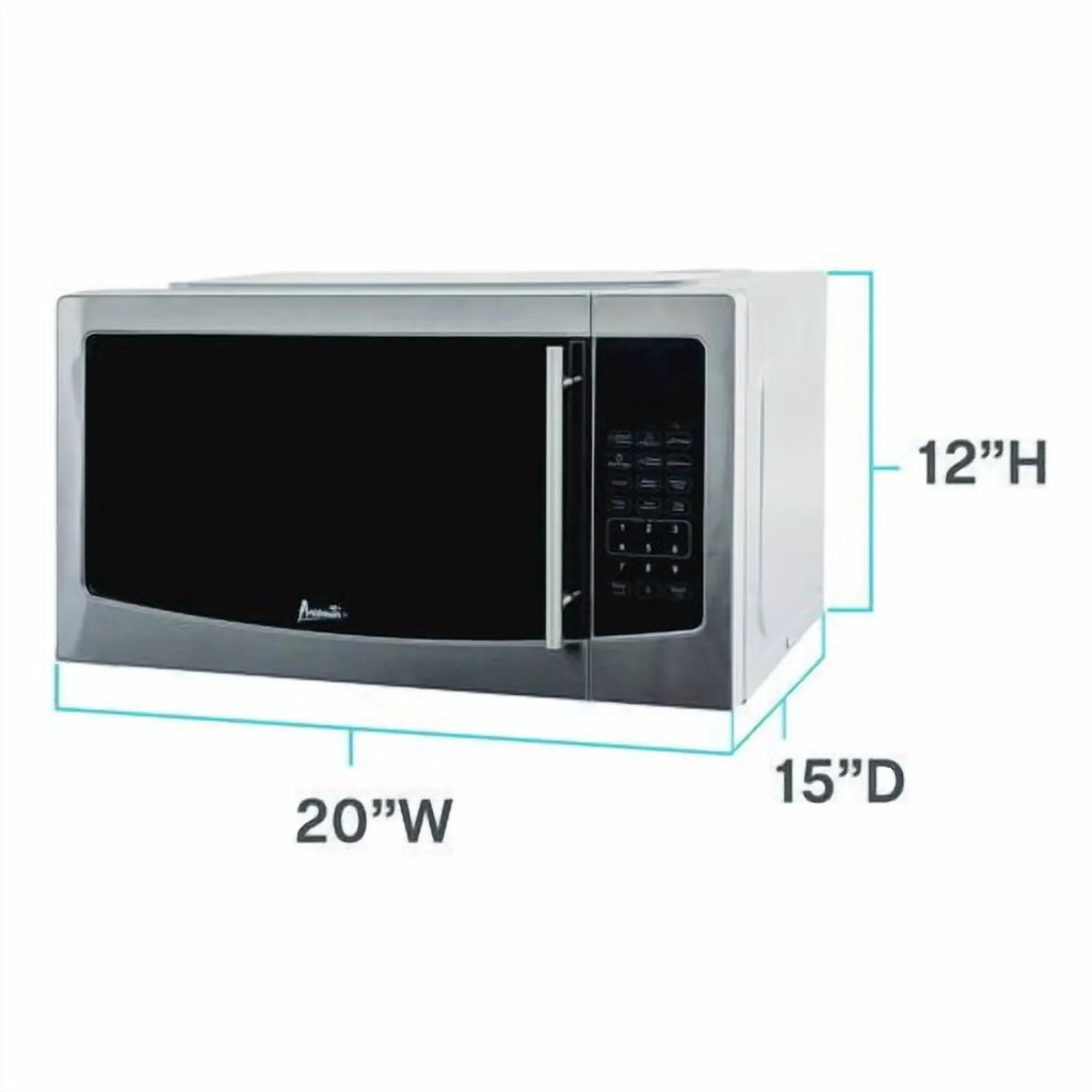 2026 NewAvanti 1.1 cu. ft. Stainless Steel Microwave Oven, 1,000 W, Mirror-Finish
