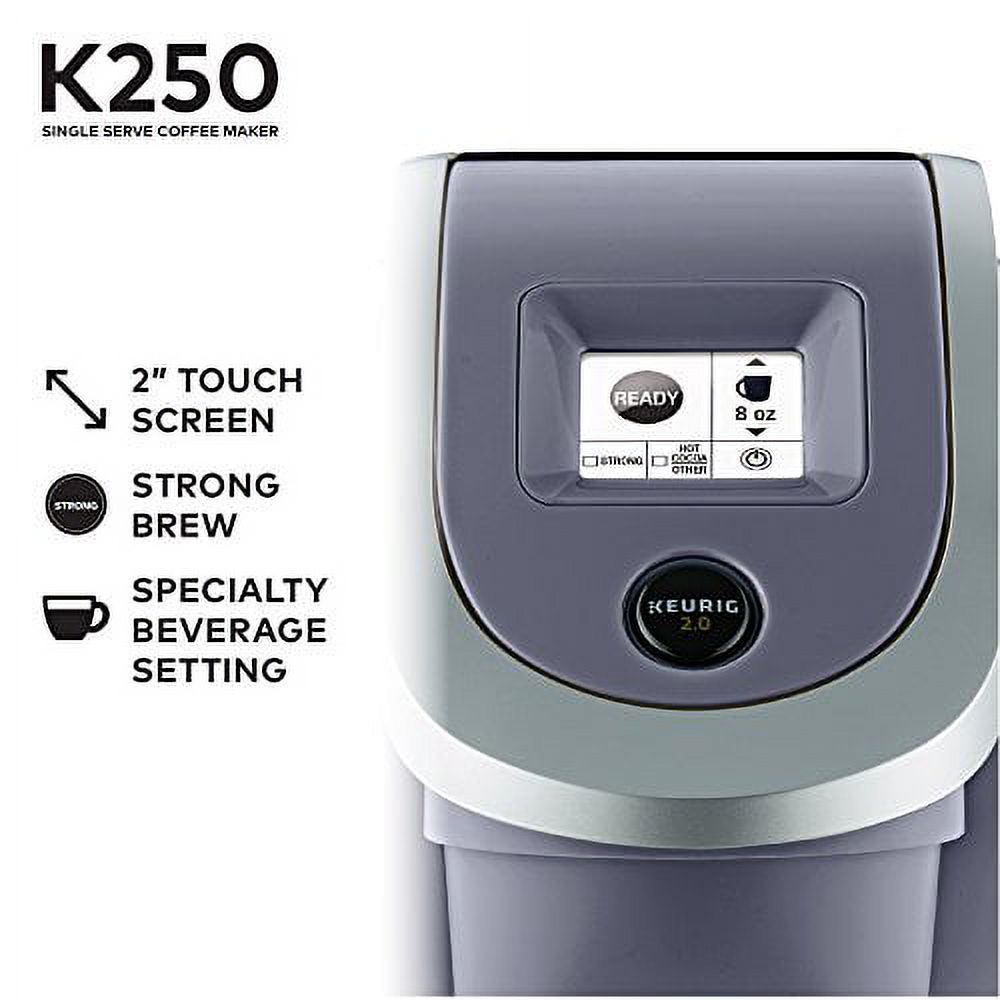 2026 NewKeurig K250 Coffee Maker, Single Serve K-Cup Pod Coffee Brewer, With Strength Control, Plum Gray