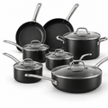 Gotham Steel 12 Piece Ceramic Nonstick Pots and Pans Cookware Set with Lids Steamer Oven Safe