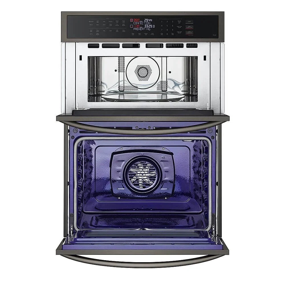 2026 NewLG WCEP6423D 30 inch Black Stainless Steel Electric Wall Oven and Microwave Combination