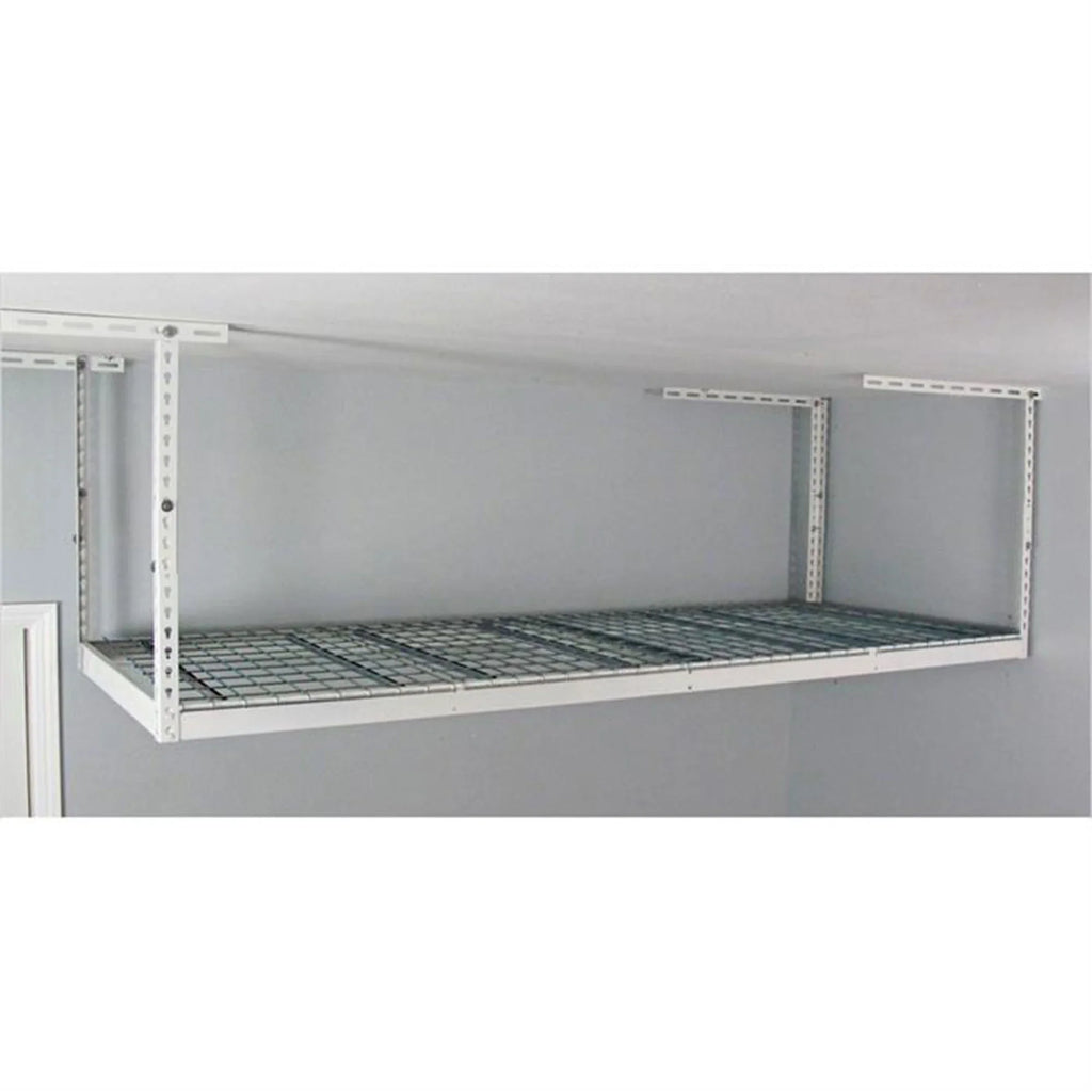 2026 New MonsterRax 3' x 8' Overhead Garage Storage Rack Holds 450 Pounds, White