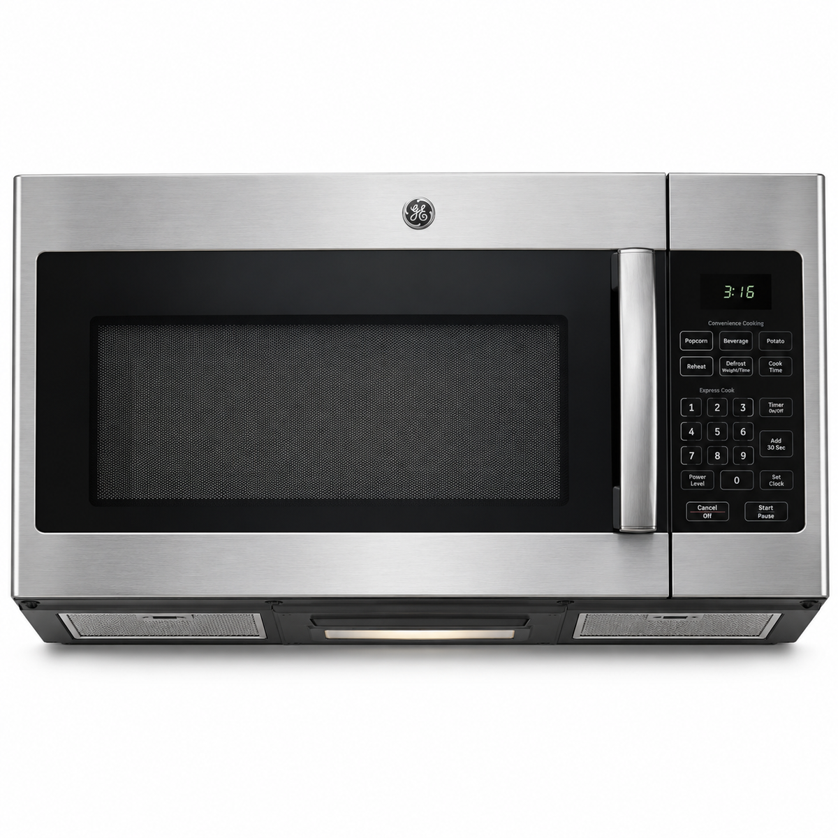 GE 1.6 cu. ft. Over-the-Range Microwave in Stainless Steel JVM3160RFSS
