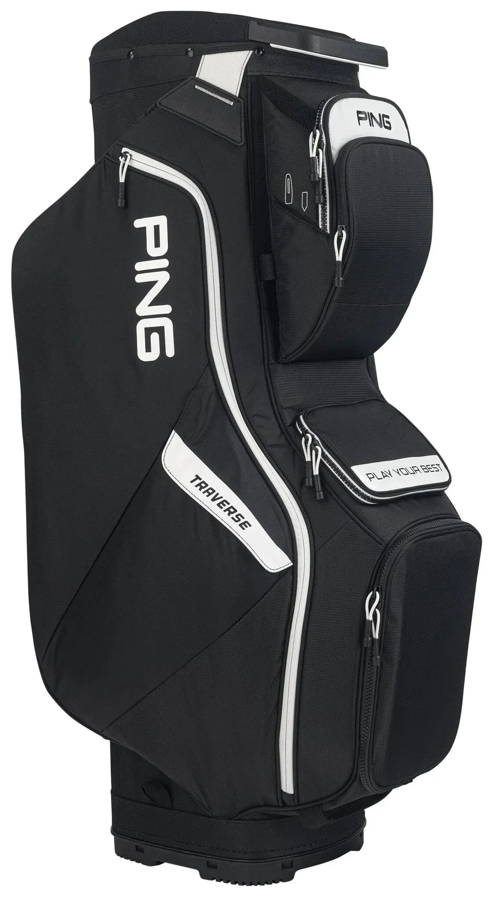 Ping Traverse Cart Bag - Black White