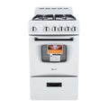 2026 NewAvanti 20" Compact Gas Range Oven, in White (GR2011CW)