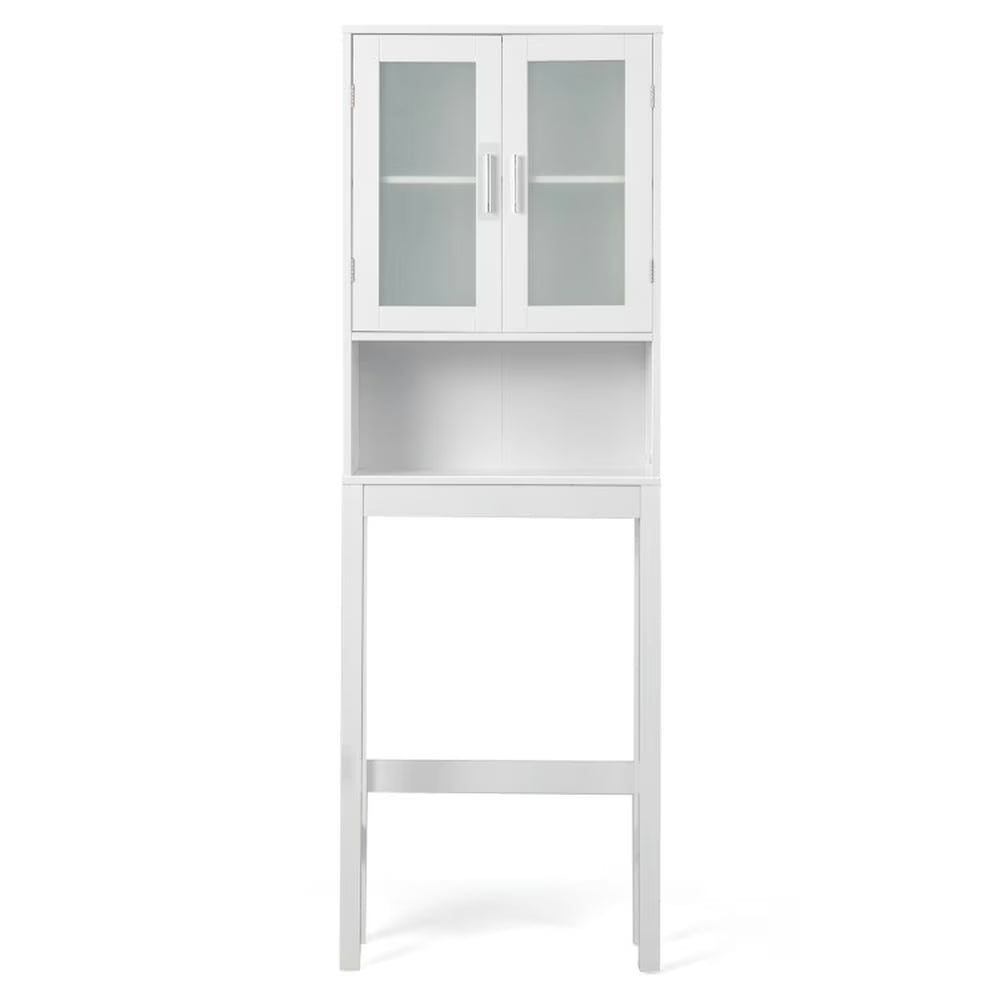 2026 NewYardi Yard Over the Toilet Bathroom Storage Cabinet with Adjustable Shelf, Bathroom Organizers and Storage