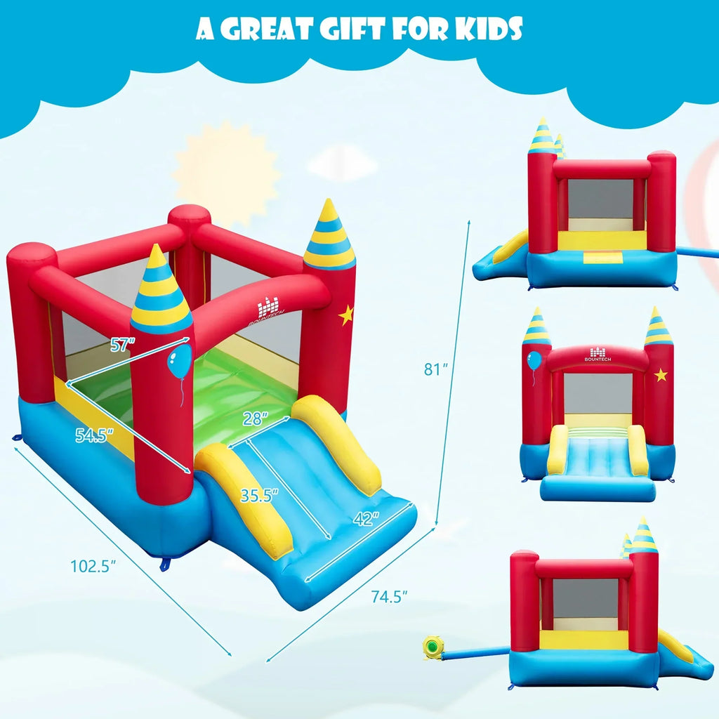 2026 NewCostway Inflatable Kids Jumping Bouncer Indoor Outdoor with 480W Blower
