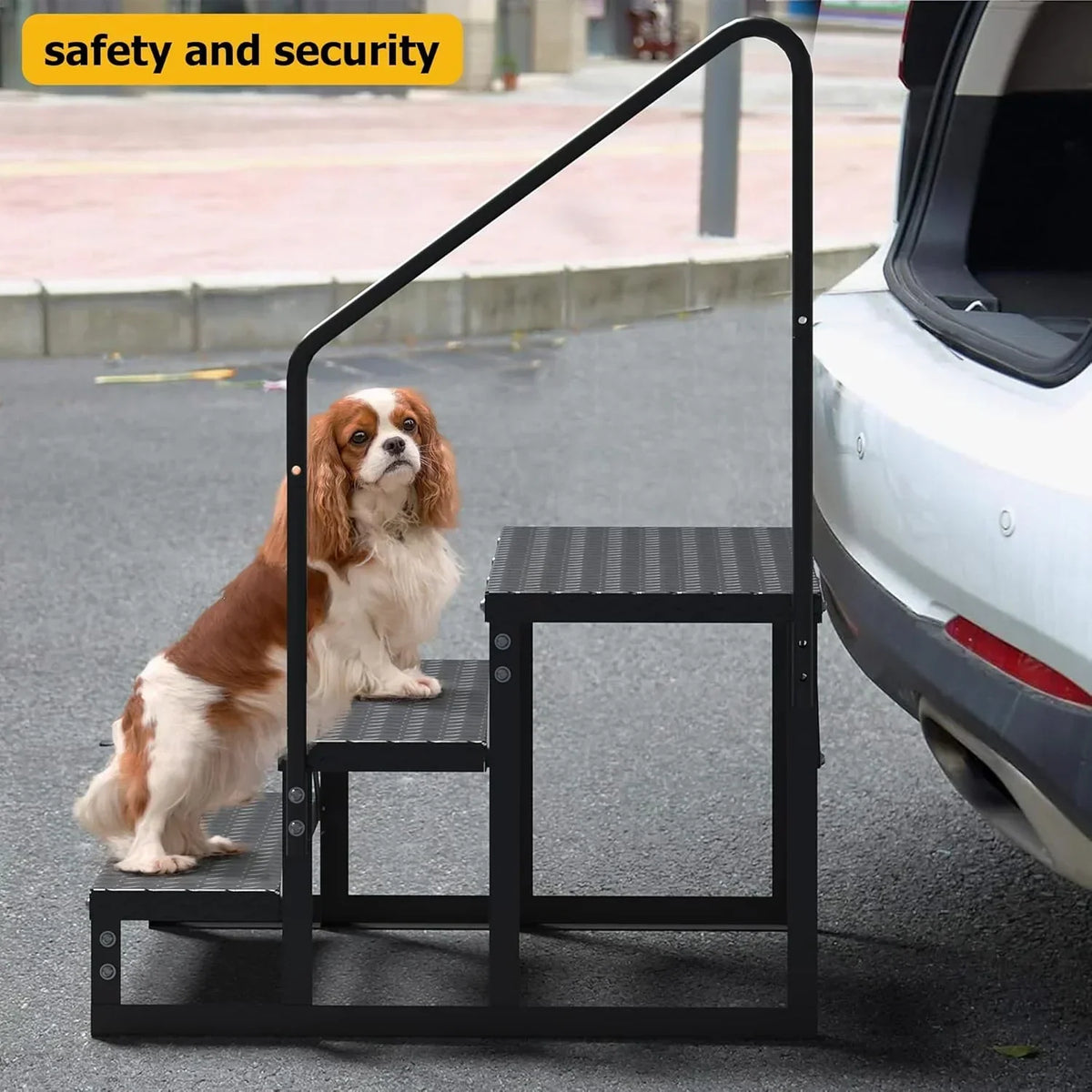 2026 NewGarvee 3 Steps Anti-Slip RV Steps, 26.7 in x 47.9 in, Alloy Steel