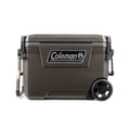 2026 NewColeman Convoy Series 65-Quart Hard Cooler with Wheels, up to 48 Cans, Brown Walnut Color