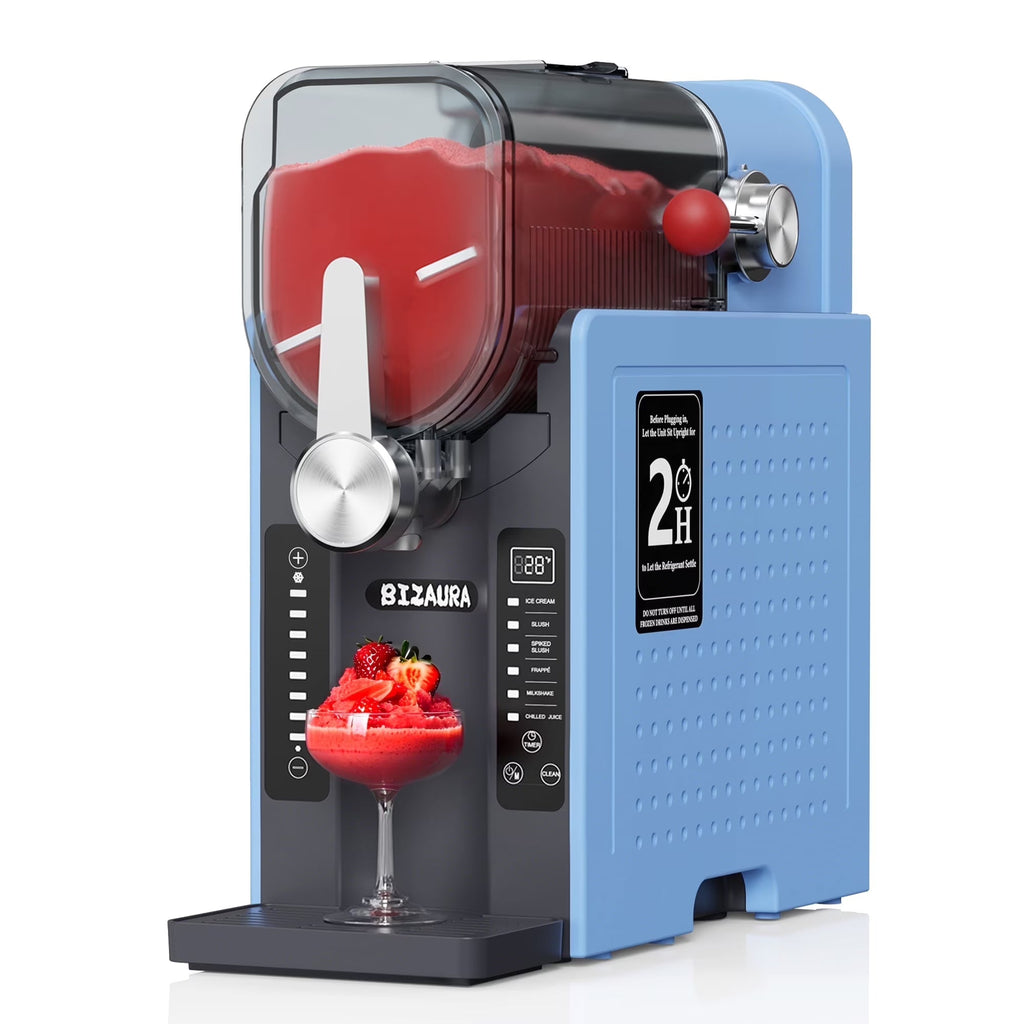 2026 NewBIZAURA Slushie Machine, Slushy Machine for Home No Ice Need, Professional Frozen Drink Maker, 6 Presets for Milkshakes, Frapp"s, Slush, Ice Cream
