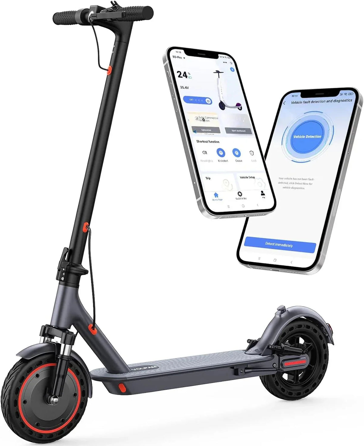 2026 NewElectric scooter, 350W/500W powerful motor, 8.5"/10" solid rubber tires, 19/22 mph, 28/21/12 mile range, dual brakes