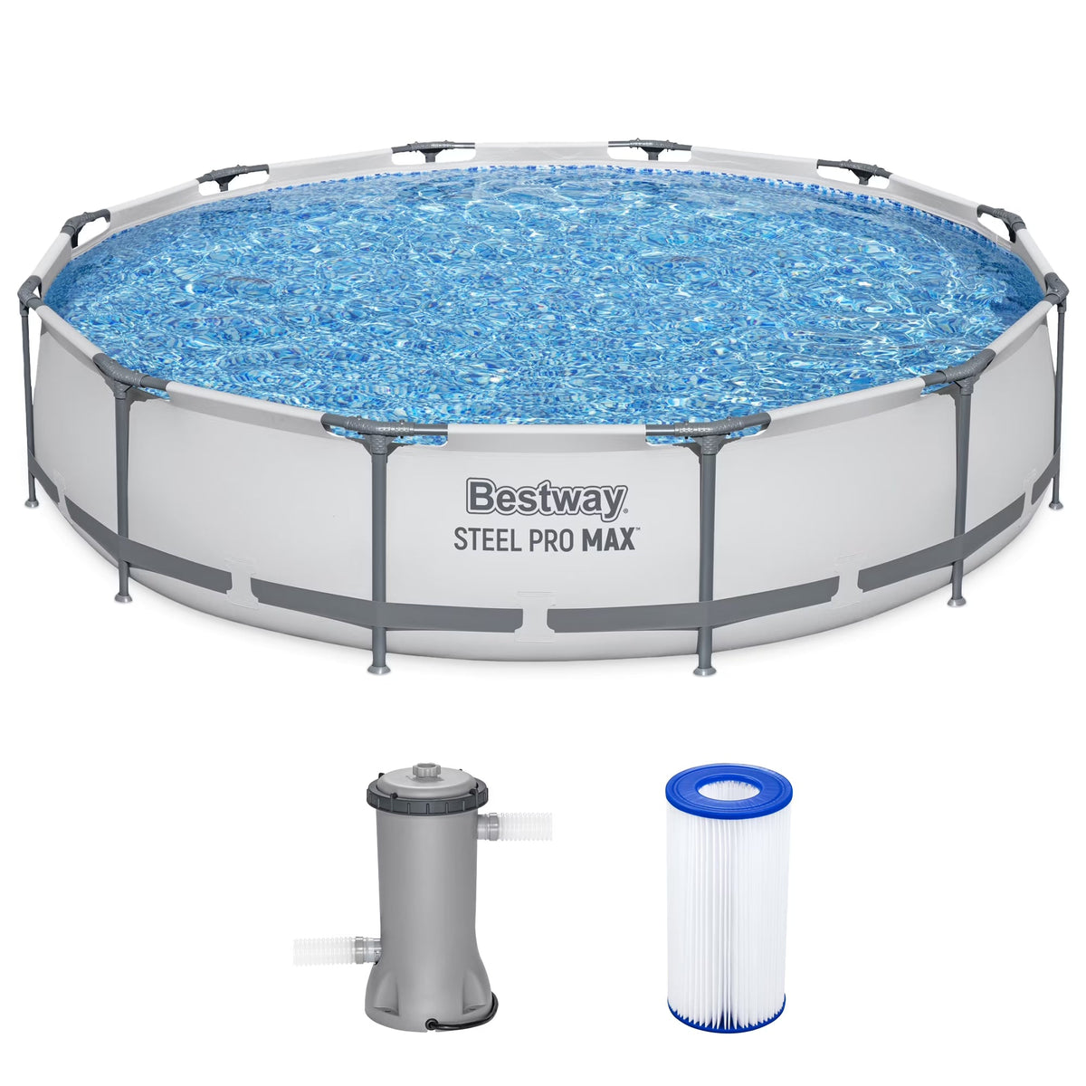 2026 NewBestway Steel Pro MAX 10' x 30" Above Ground Pool Set Round