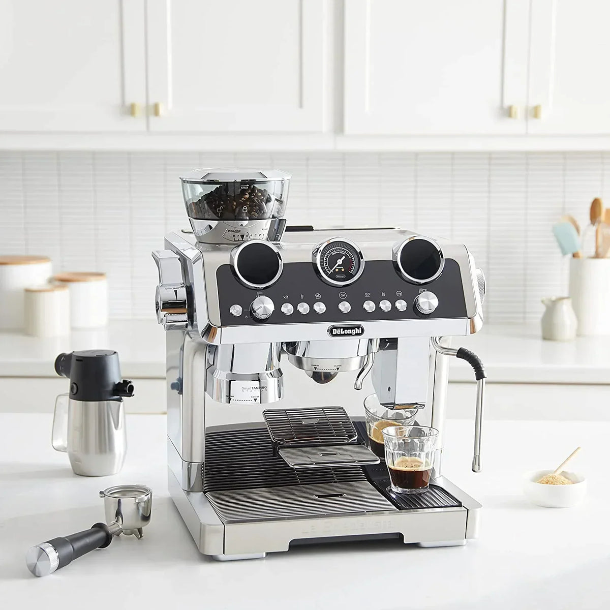 2026 NewDe'Longhi EC9665M La Specialista Maestro Espresso Machine, Stainless Steel, Silver,Black