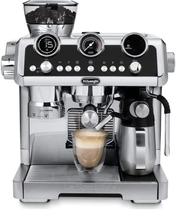 2026 NewDe'Longhi EC9665M La Specialista Maestro Espresso Machine, Stainless Steel, Silver,Black