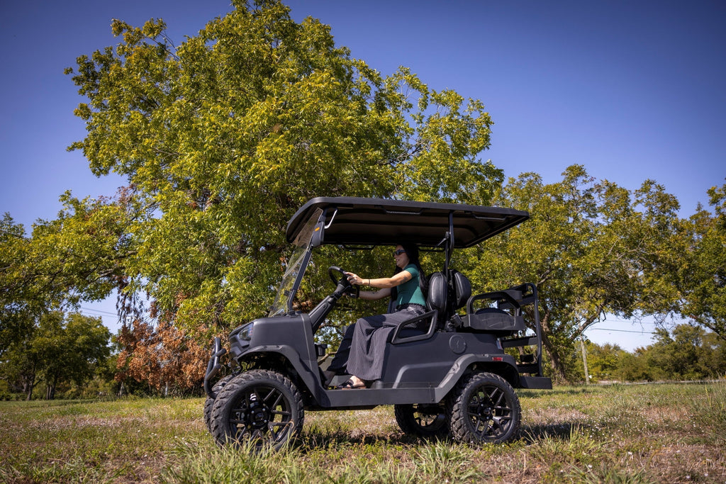 2026 NewColeman Powersports CGC2 51.2V Electric Utility Golf Cart, 4-Seater Vehicle Up to 20 MPH & 40 Miles Range, 5kW Motor, LCD Display & Rear Storage, Ages 16 and Up, Matte Black