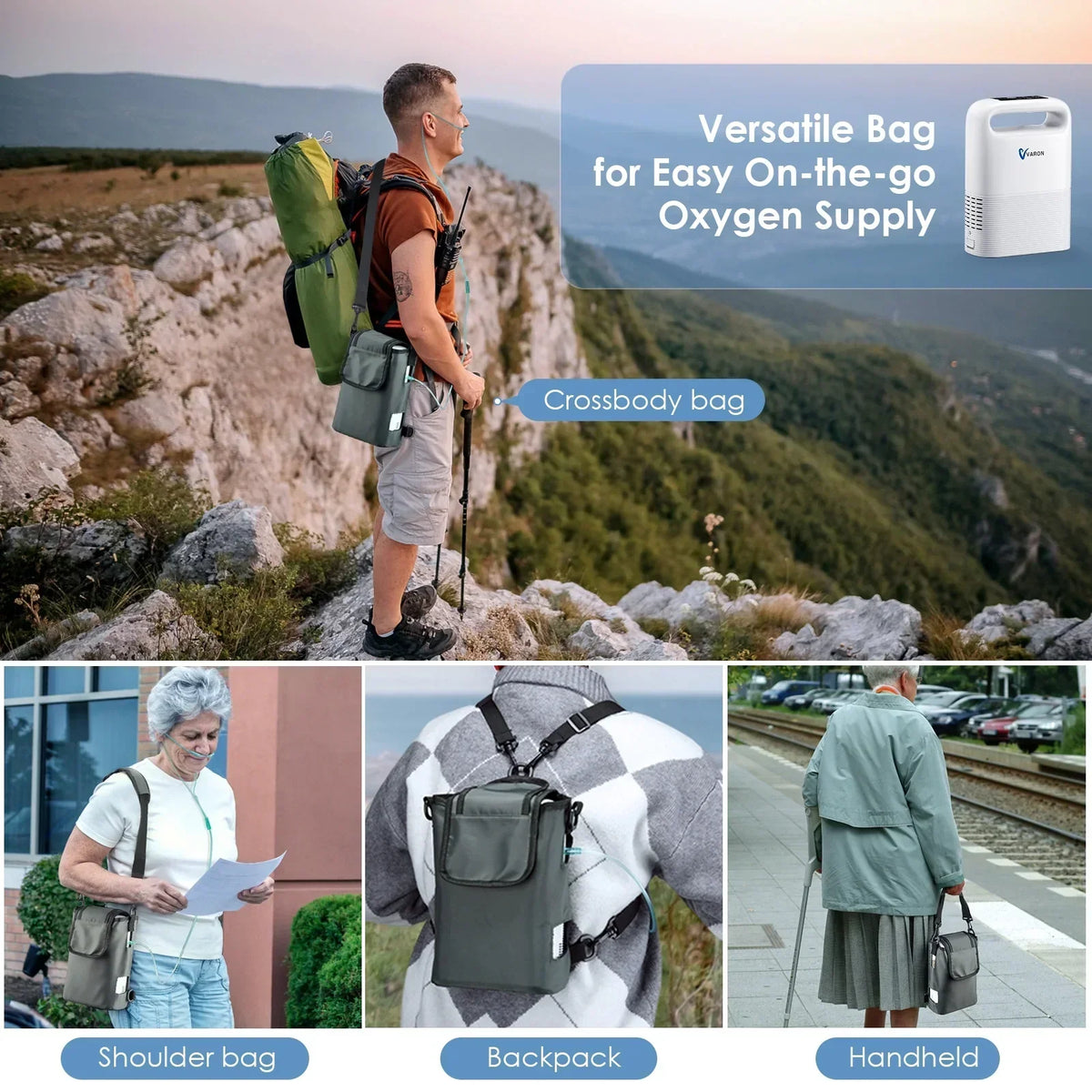 2026 NewBESRTWE 1-6Levels Oxygen Tube Machine for Home Use, Portable Travel use Bag, 93%,pulso-Flujo, 4.85lbs, ac/dc recharged battery