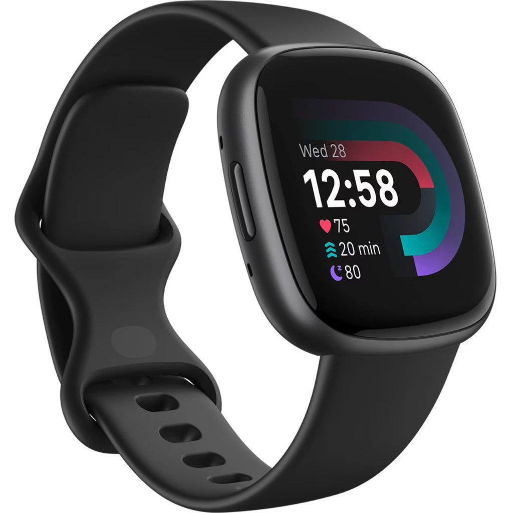 2026 NewFitbit Versa 4 Fitness Smartwatch - Black/Graphite Aluminum