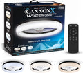 2026 NewCannonX 14" Low Profile Ceiling Fans with Lights and Remote, Modern Fandelier Ceiling Fan with Light, 6 Speeds, 3 Lighting Modes 3500K-5500K, Flush Mount for Bedroom, LED 2200 Lumens
