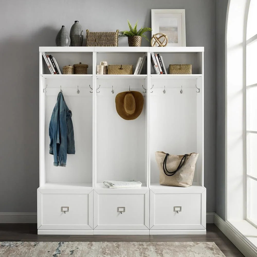 2026 New Crosley Furniture Harper Hall Tree in White