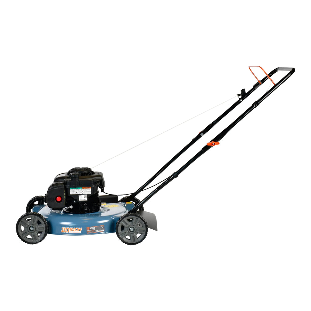 2026 NewSENIX Gas Lawn Mower, 20-Inch, 125 cc 4-Cycle Briggs & Stratton Engine, Push Lawnmower with Side Discharge, 3-Position Height Adjustment, LSPG-L2, Blue