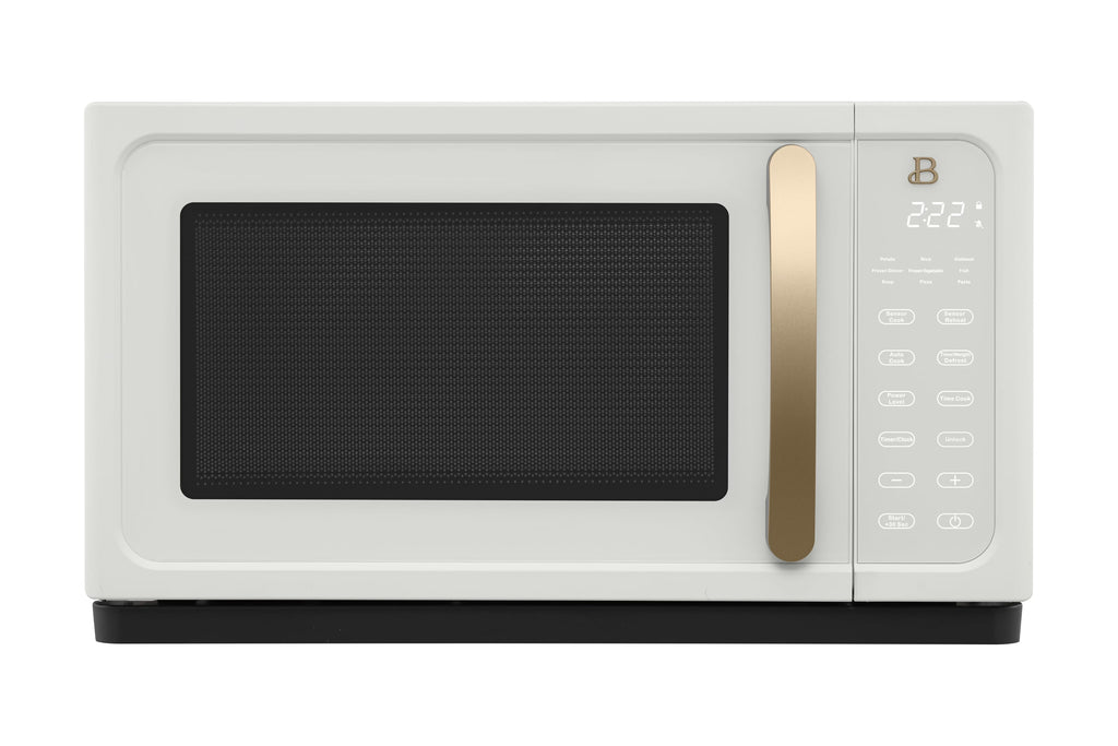 2026 NewBeautiful 1.1 Cu ft 1000 Watt, Sensor Microwave Oven, White Icing by Drew Barrymore, New