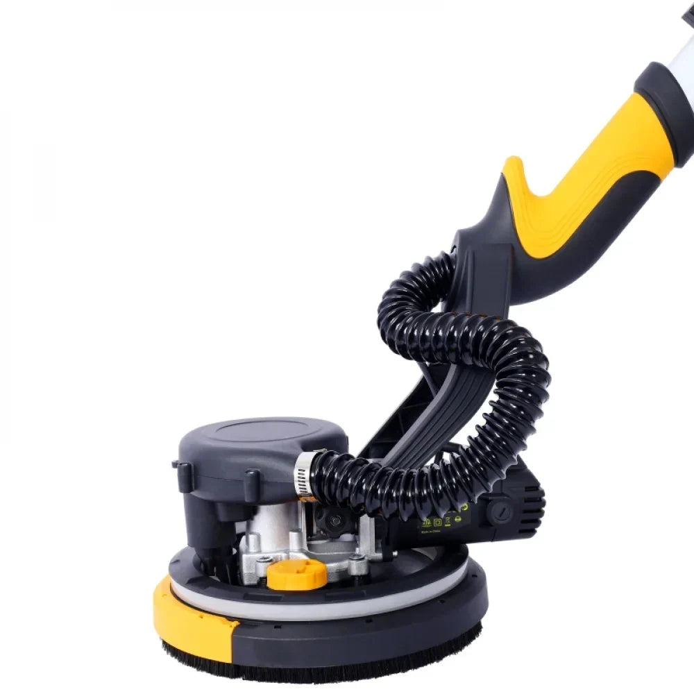 2026 NewDrywall Sander, 780W Electric Drywall Sander with Vacuum Dust Collection 6.5A Motor Dustless Floor Sander with Variable Speed 900-1800RPM, LED Light, Extendable & Foldable Handle,