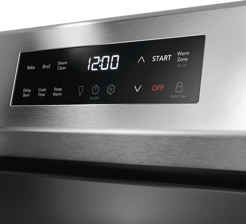 2026 NewFrigidaire FCRE3062AS 30" Electric Range with Steam Clean, Stainless Steel