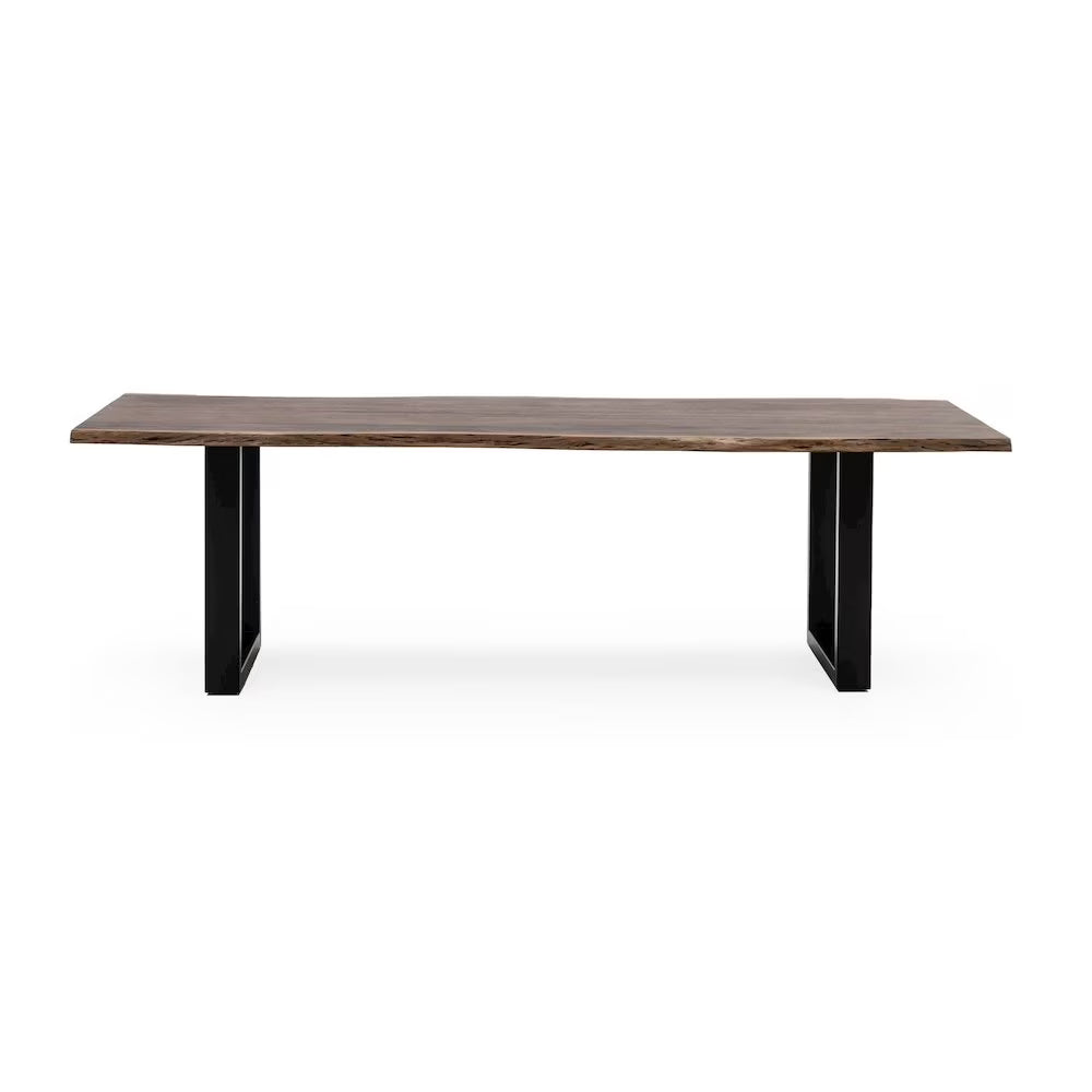 2026 New Modrest Taylor 102" Modern Solid Wood Dining Table in Dark Wood