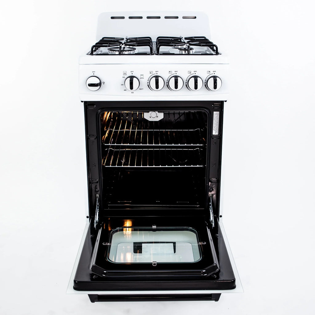 2026 NewAvanti 20" Compact Gas Range Oven, in White (GR2011CW)