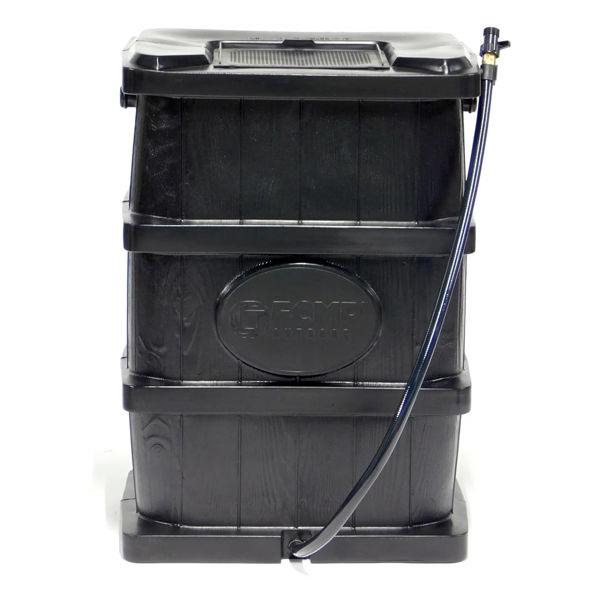 2026 NewFCMP Outdoor WG4000-GRY Home Outdoor Wood Grain Rain Water Catcher Barrel