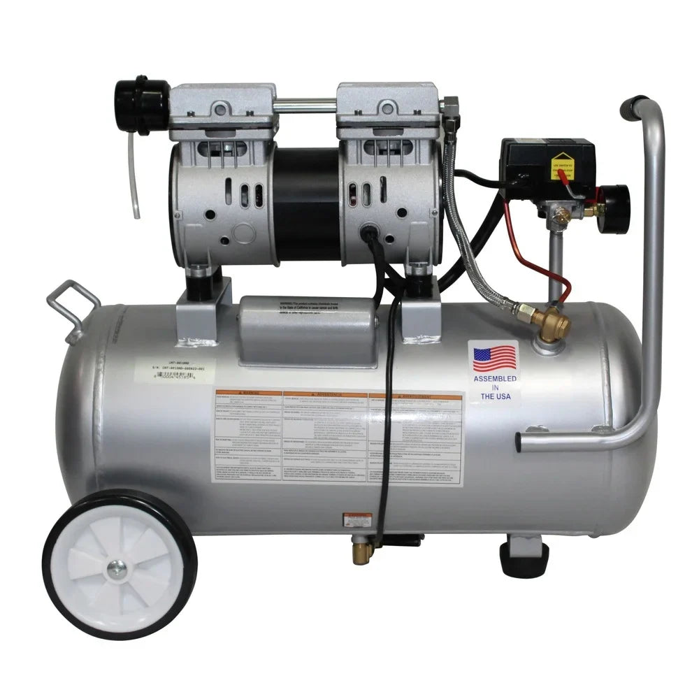 2026 NewCalifornia Air Tools CAT-8010AD 1 HP 8-Gal. Ultra-Quiet and Oil-Free Steel Tank Air Compressor with Auto Drain Valve