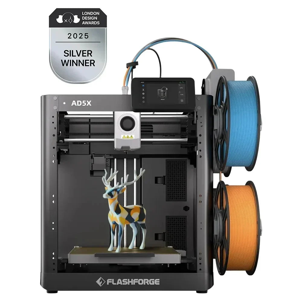 2026 NewFlashforge 3D Printer Adventurer 5M, 3D Printers for Beginners Home DIY, High Speed Print Size 8.7 x 8.7 x 8.7in, Black