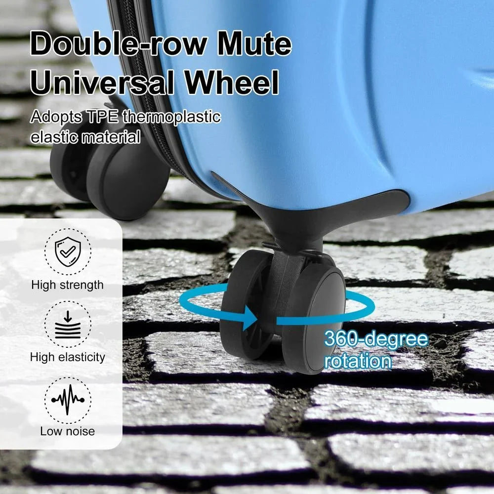 2026 NewTOHU Kids Luggage, Kids Ride-on Luggage with Spinner Wheels Suitcase, Kid's Ride-On Suitcase Help Your Child Relax
