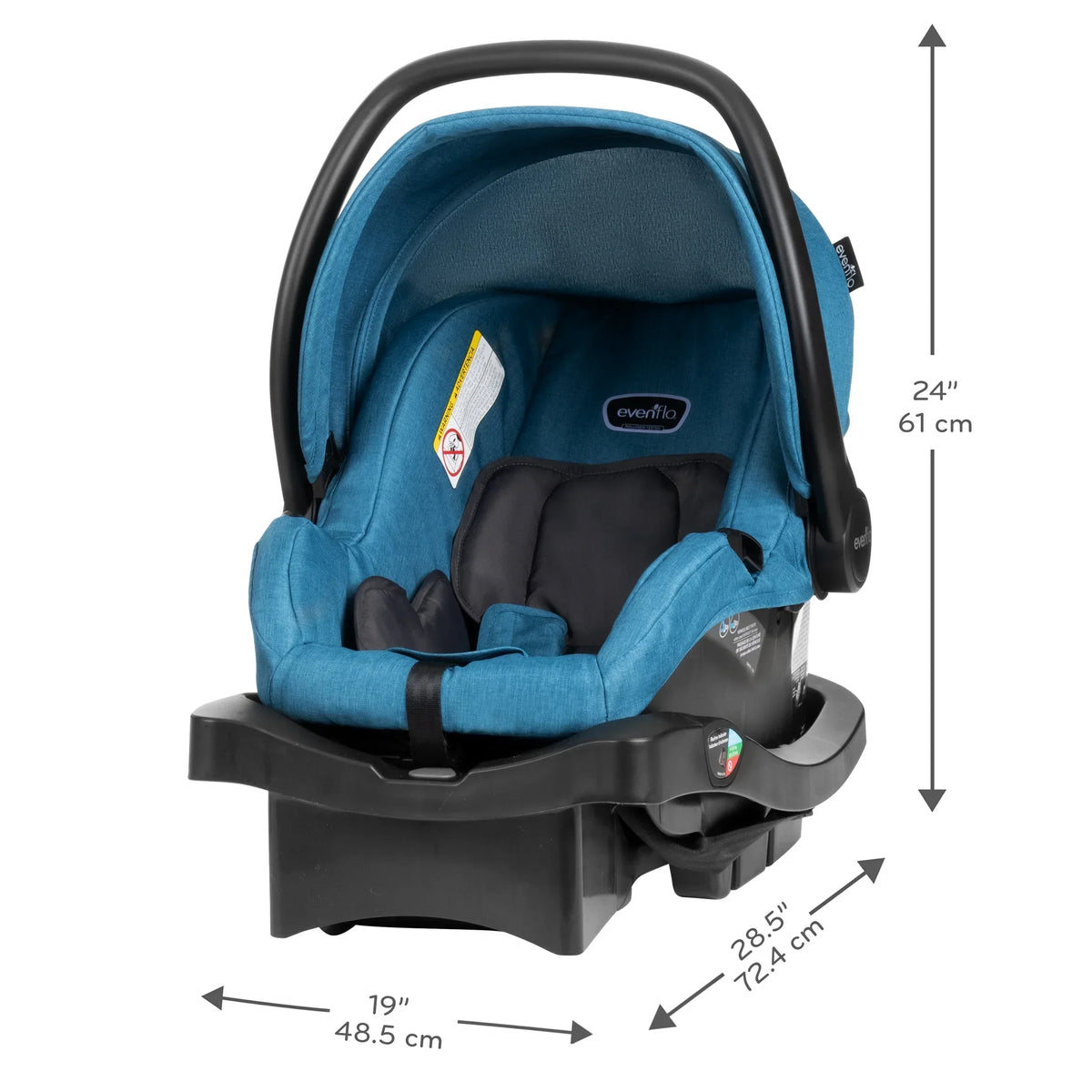 2026 NewEvenflo Omni Plus Modular Travel System with LiteMax Sport Infant Car Seat, Mylar Gray, Unisex