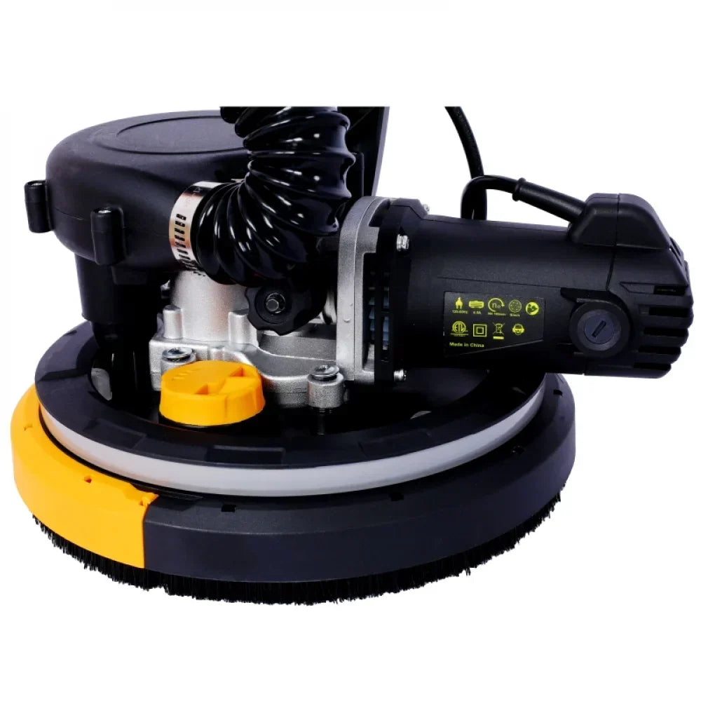 2026 NewDrywall Sander, 780W Electric Drywall Sander with Vacuum Dust Collection 6.5A Motor Dustless Floor Sander with Variable Speed 900-1800RPM, LED Light, Extendable & Foldable Handle,