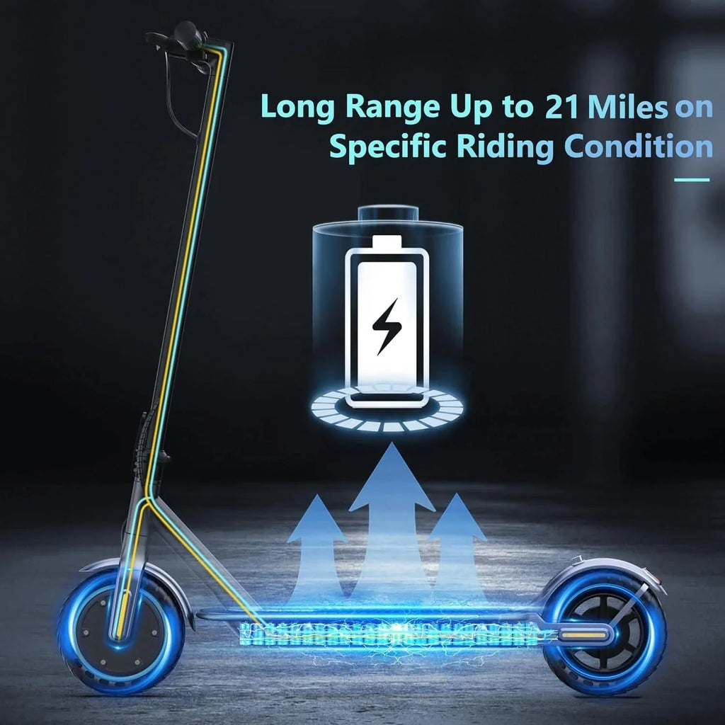 2026 NewElectric scooter, 350W/500W powerful motor, 8.5"/10" solid rubber tires, 19/22 mph, 28/21/12 mile range, dual brakes