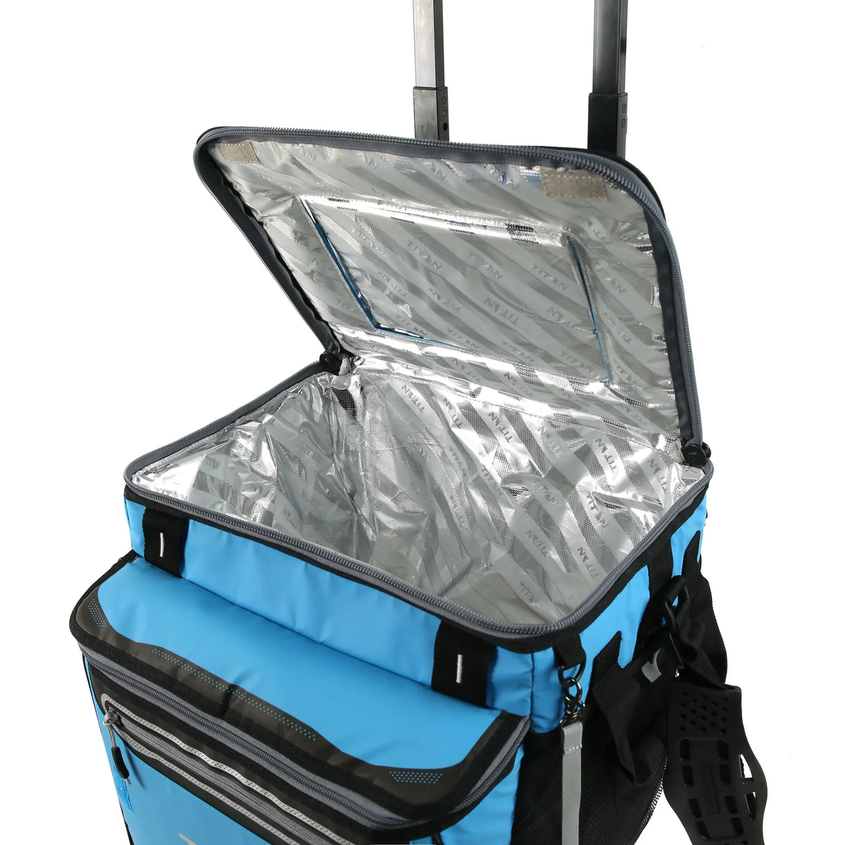 2026 NewArctic Zone Titan Deep Freeze 60(50+10) Can/40 Quart Wheeled Cooler - Process Blue