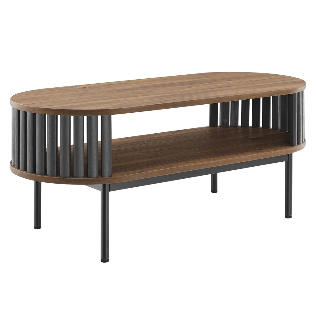 2026 NewModway Fortitude Wood Coffee Table in Walnut Black