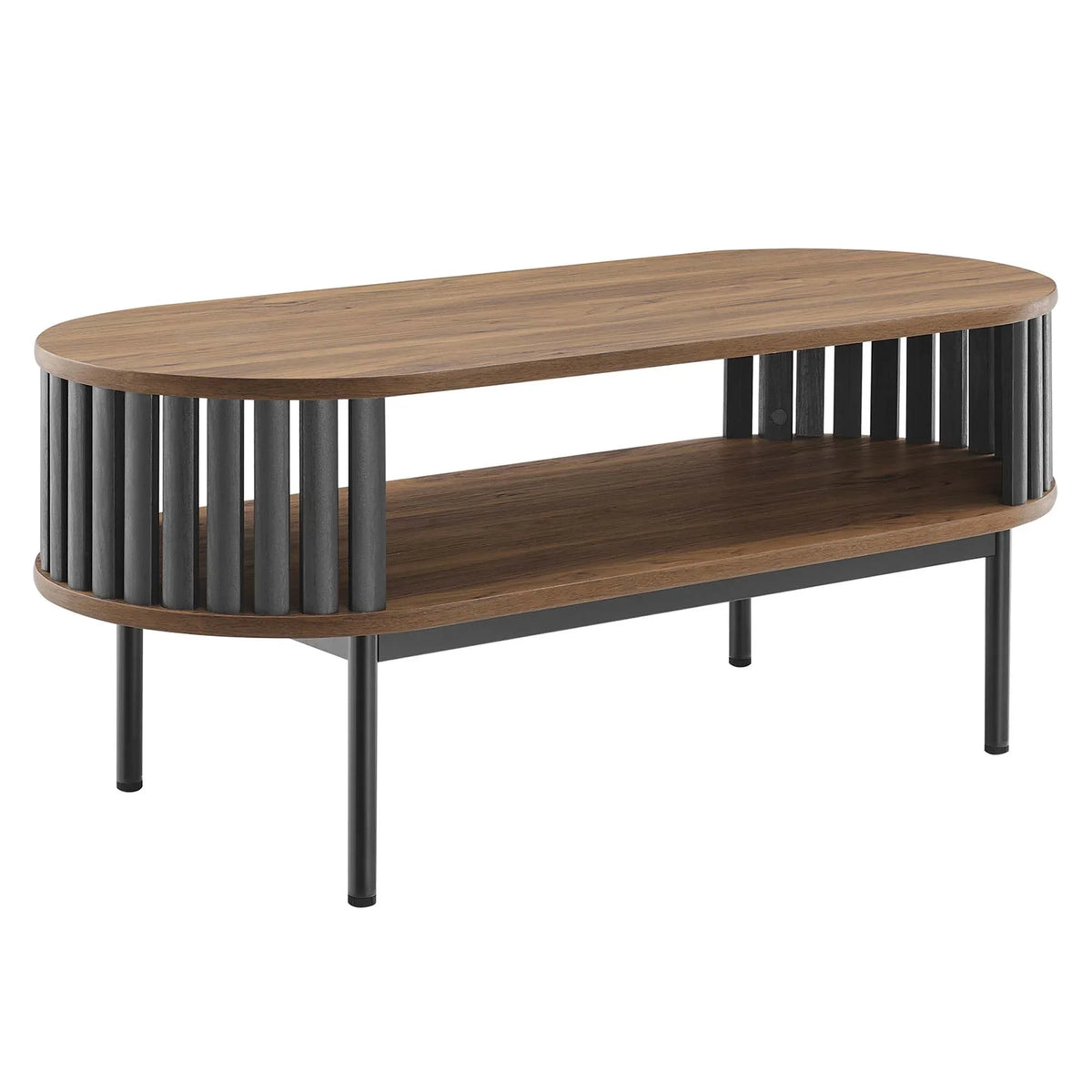 2026 NewModway Fortitude Wood Coffee Table in Walnut Black