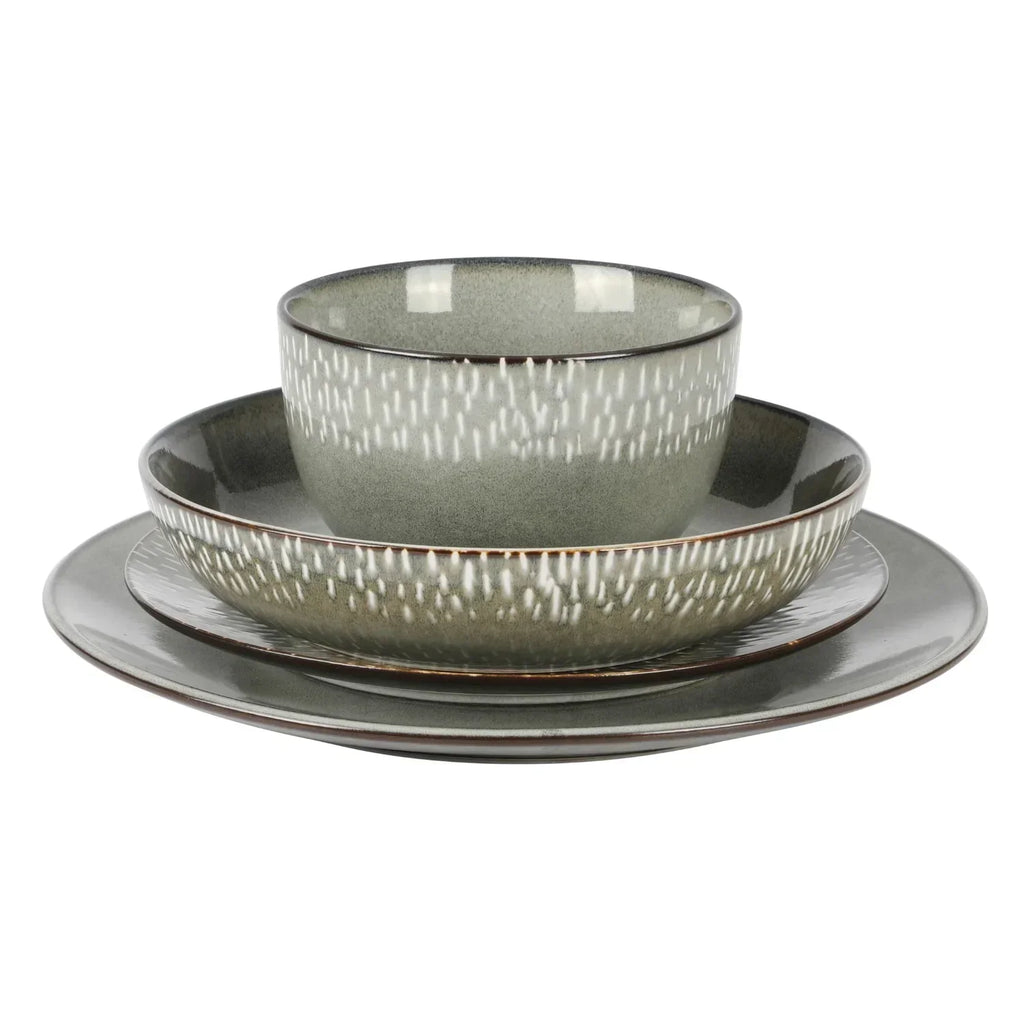 2026 NewGibson Elite Matisse 16-Piece Dinnerware Set - Taupe