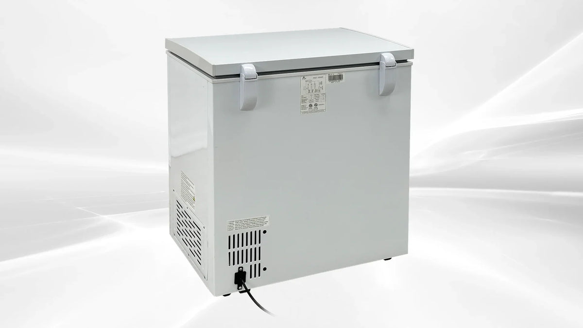 2026 New5 Cu ft 30 " Commercial Freezer Chest freezer White Stand Alone Solid Flat Top w/Storage Baskets
