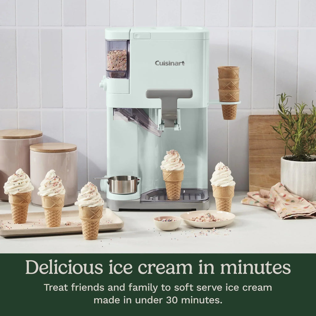 2026 NewCuisinart Soft Serve Ice Cream Machine- Mix It In Ice Cream Maker, Mint Green