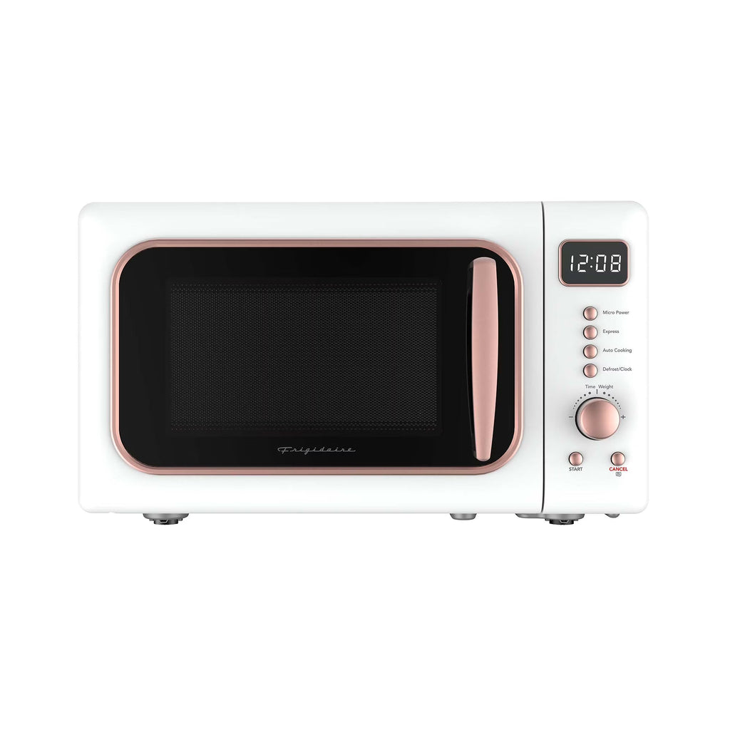 2026 NewFrigidaire 0.7 Cu. Ft. Retro Countertop Microwave Oven, Black and Gold