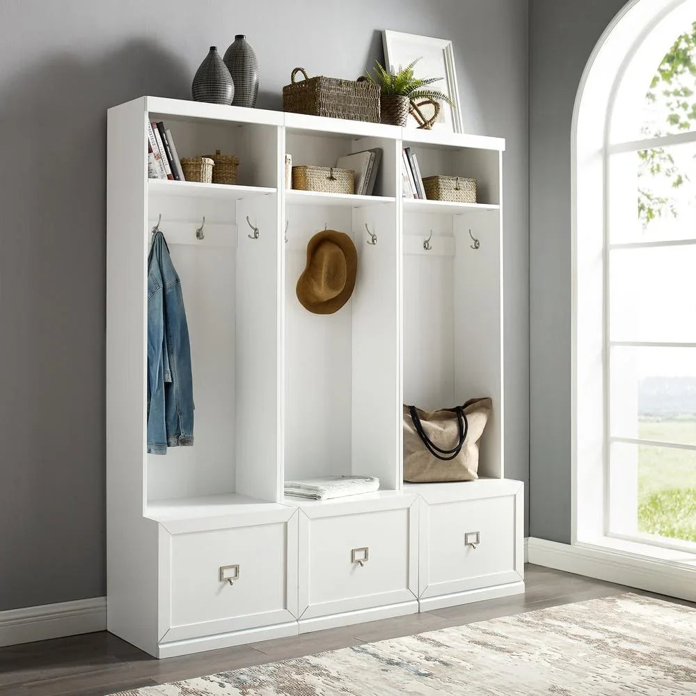 2026 New Crosley Furniture Harper Hall Tree in White