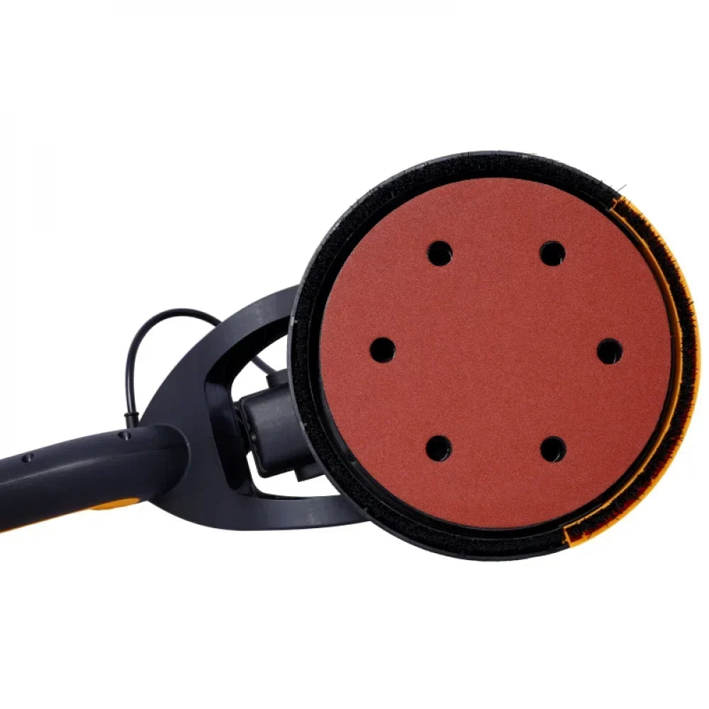 2026 NewDrywall Sander, 780W Electric Drywall Sander with Vacuum Dust Collection 6.5A Motor Dustless Floor Sander with Variable Speed 900-1800RPM, LED Light, Extendable & Foldable Handle,