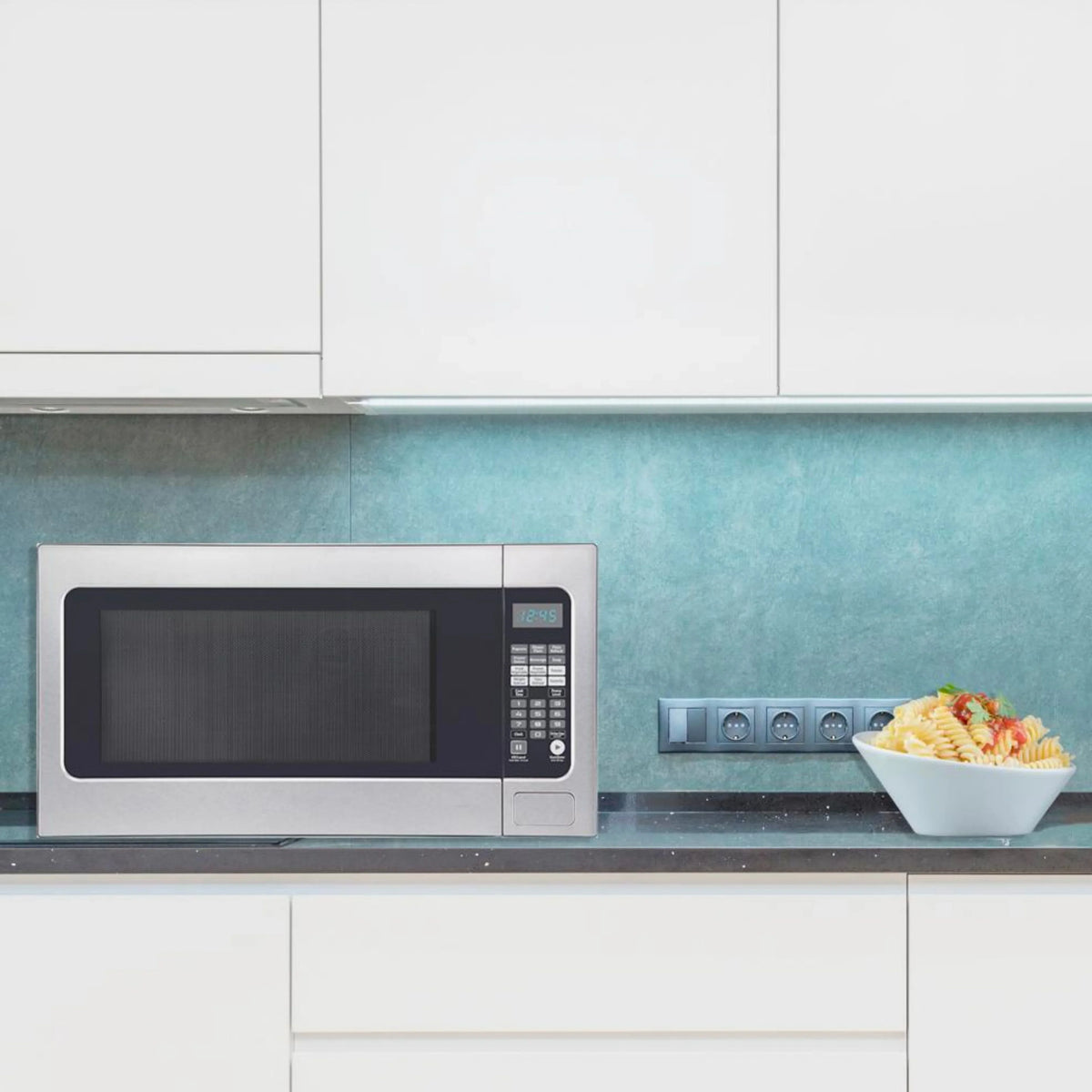 2026 NewImpecca 2.2 Cu. Ft. Microwave Oven 1200W - Stainless Steel