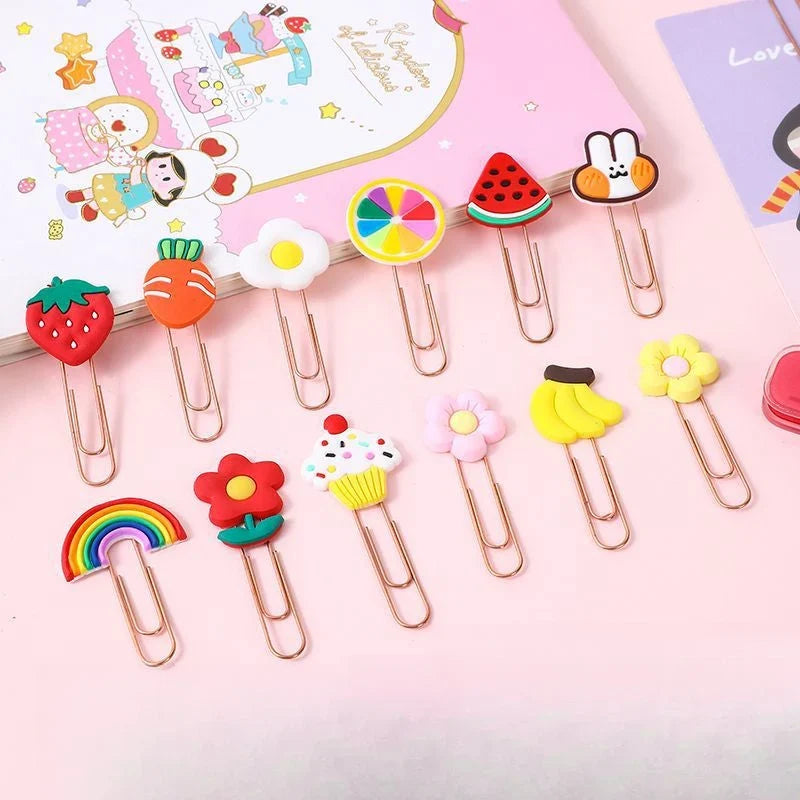 10pcs Cute Design Paperclip Bookmarks
