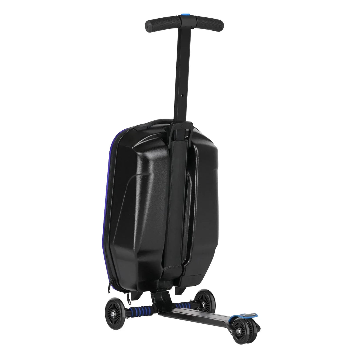 2026 NewAdvwin Scooter Luggage for Kids & Adults, Hardside Ride on Suitcase for Kids Ages 4-15 Multifunctional Lightweight Foldable Carry on Luggage with Wheels Ride on for Children Teenagers, Pink