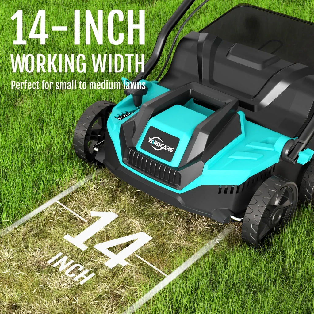 2026 New2-in-1 Scarifier and Dethatcher �C Deep Soil Revitalization with High-Torque Motor, Adjustable Depth Control, Dual Safety Switch & Removable 10.5-Gallon Thatch Bag