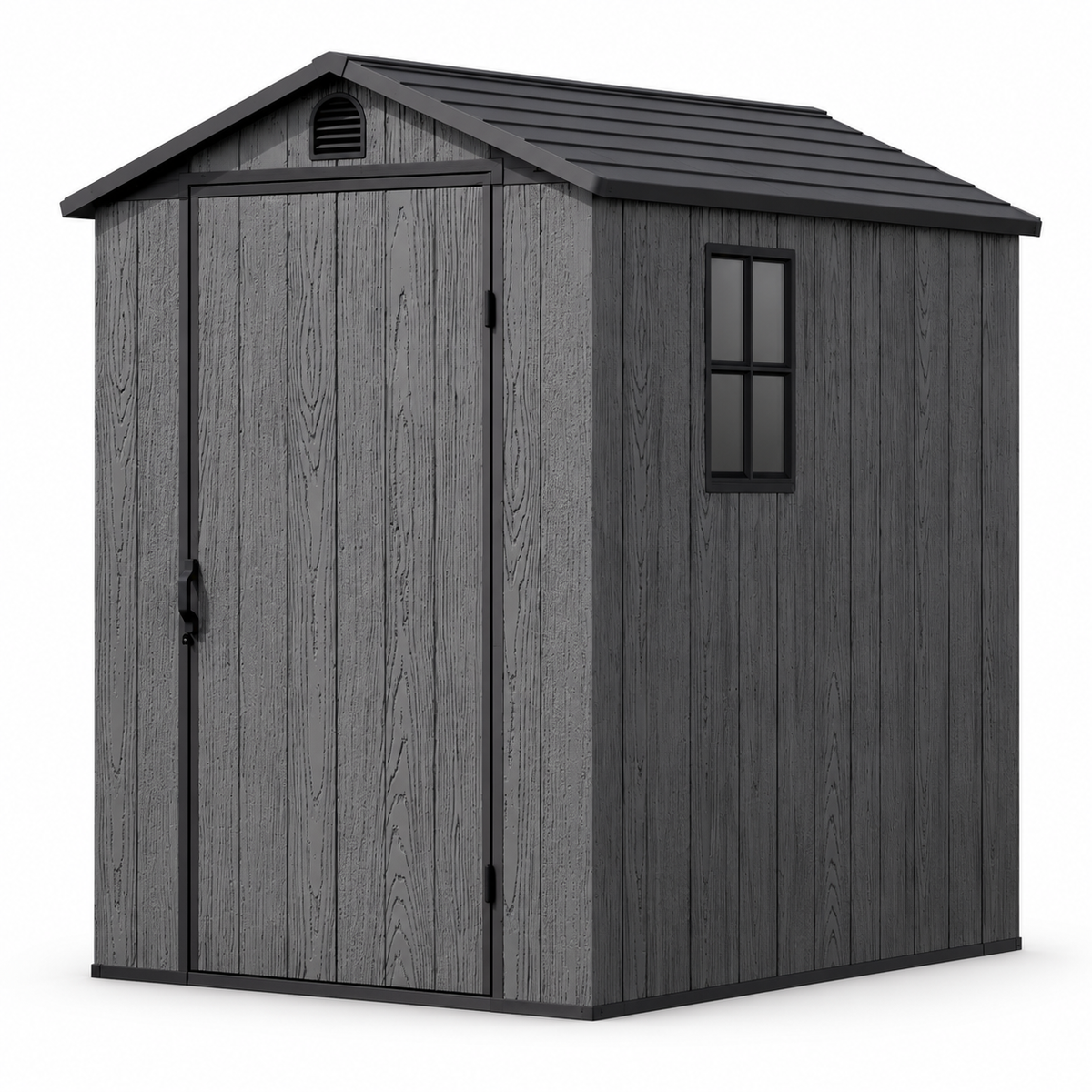 Patiowell 4 ft. W x 6 ft. D Plastic Storage Shed with Floor, Resin Shed with Window and Lockable Door & Reviews | Wayfair